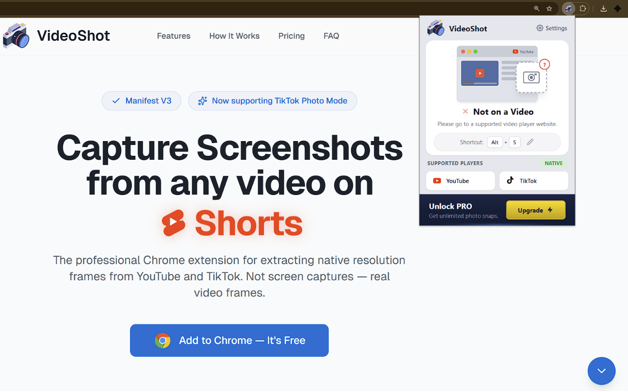 VideoShot: Screenshot YouTube & TikTok - 截图 3