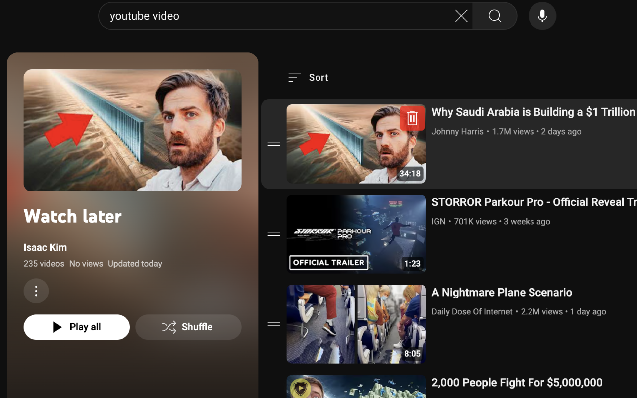 YouTube Watch Later Quick Delete and Homepage Thumbnail Button - 截图 2