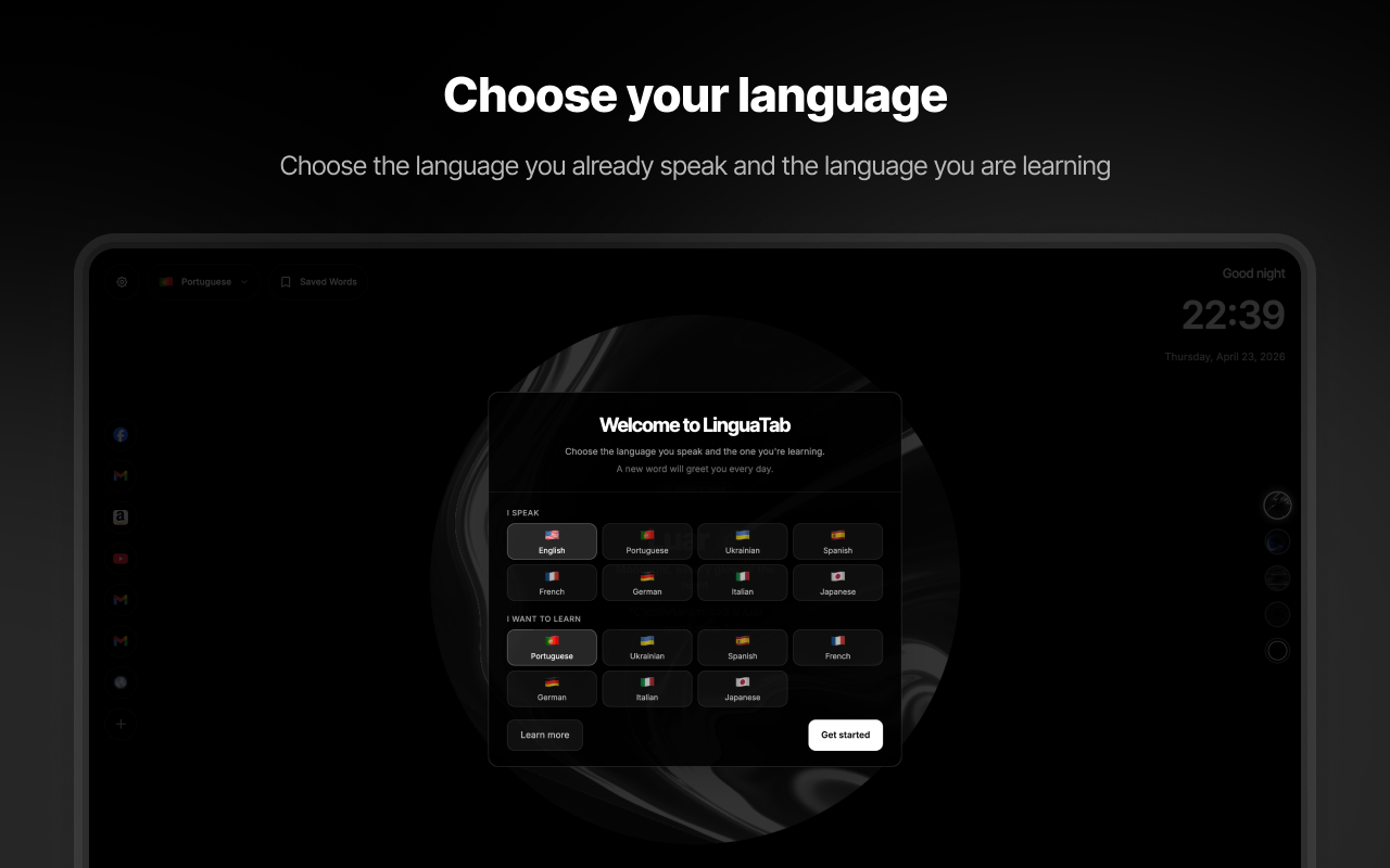 Lingua Tab — A New Word, Every New Tab - 截图 4