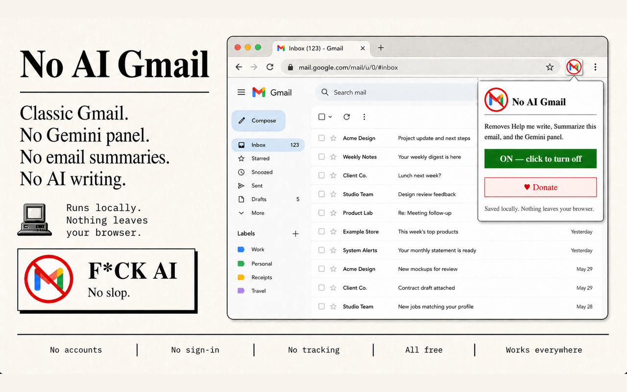 No AI Gmail - 截图 2