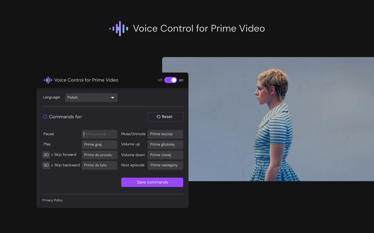Voice Control for Prime Video - 截图 1