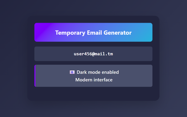 Temporary Email Generator - 截图 2