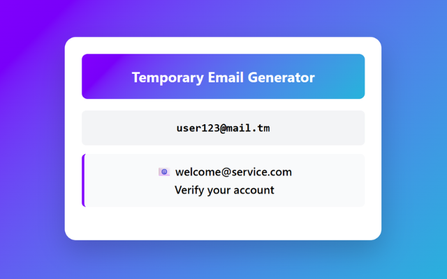 Temporary Email Generator - 截图 3