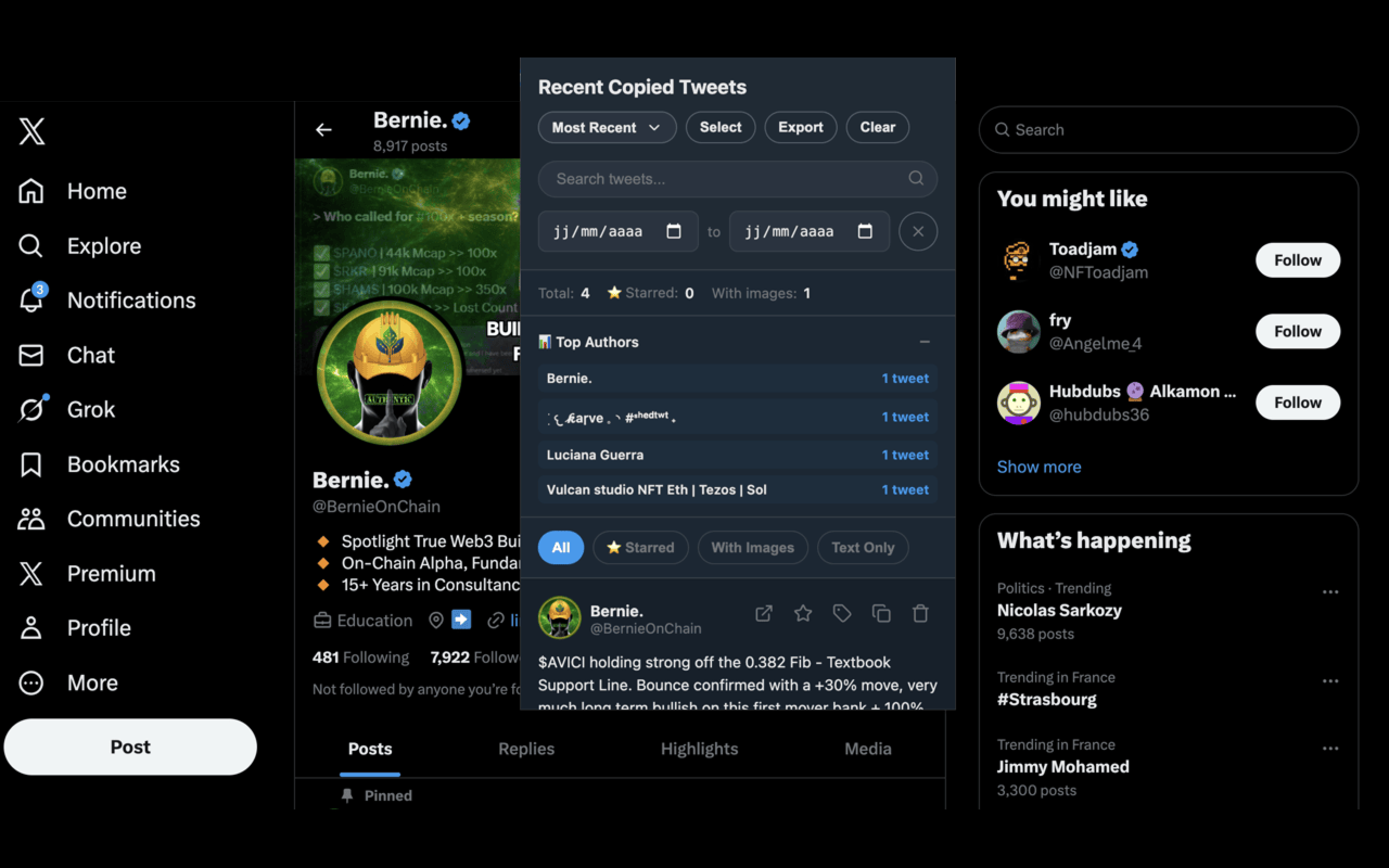 Tweet Copy - Save & Organize Tweets Locally - 截图 2