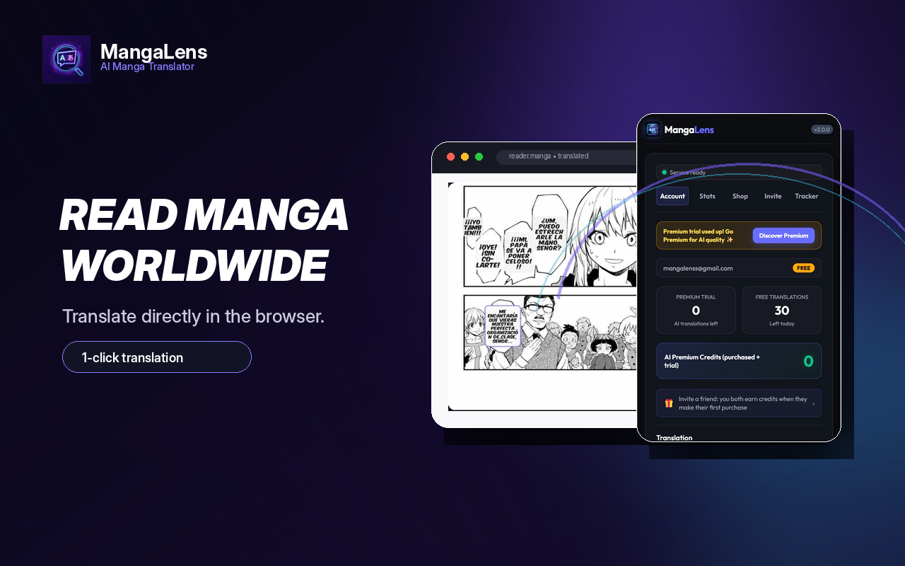 MangaLens - AI Manga Translator - 截图 4