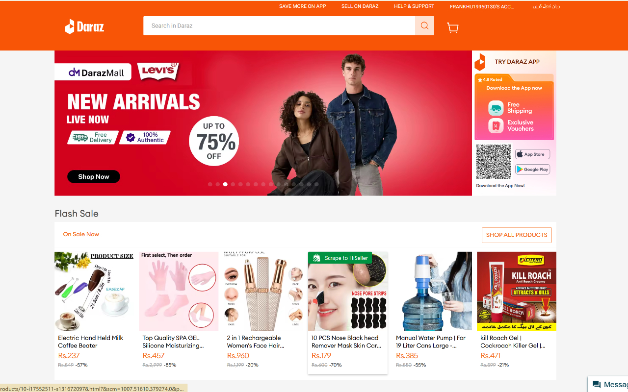 HiSeller- Product Scraper - 截图 3
