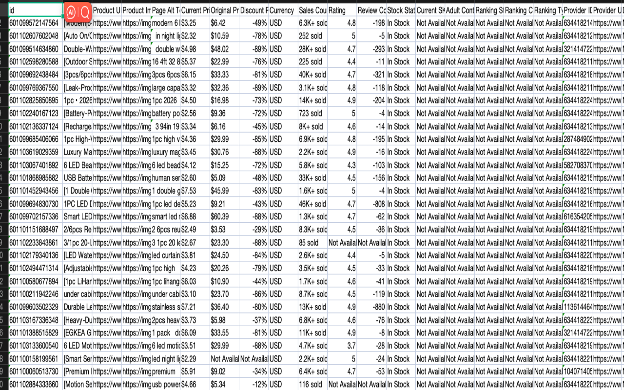 BargainData Scraper: Export Listings, Orders & Reviews - 截图 2