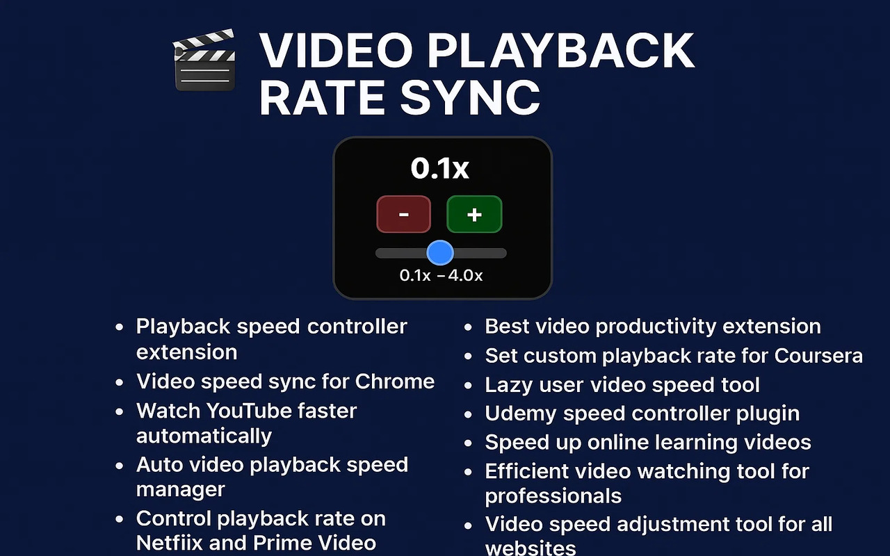 Video Playback Rate Sync - 截图 3