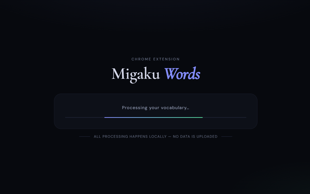Migaku Word Exporter - 截图 1