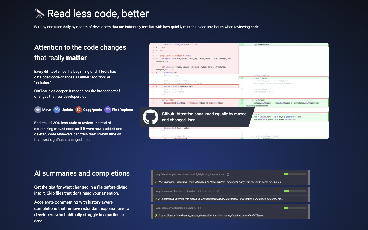 Refined Pull Requests with GitClear - 截图 4