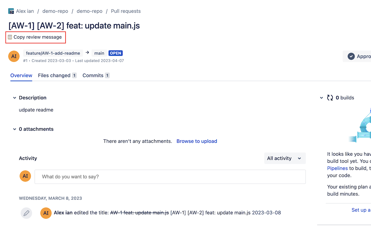 Bitbucket PR review - 截图 2
