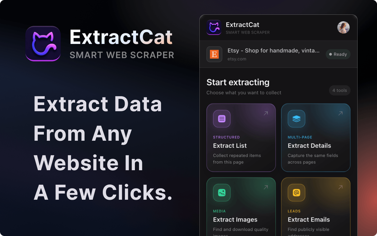 ExtractCat - 智能网页抓取工具 - 截图 2