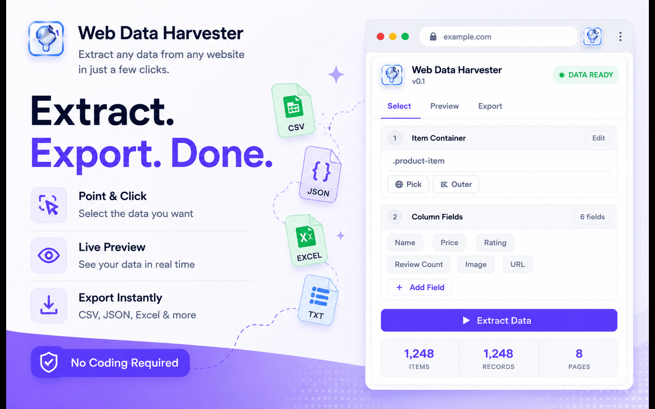 Web Data Harvester - Instant Data Scraper - 截图 4