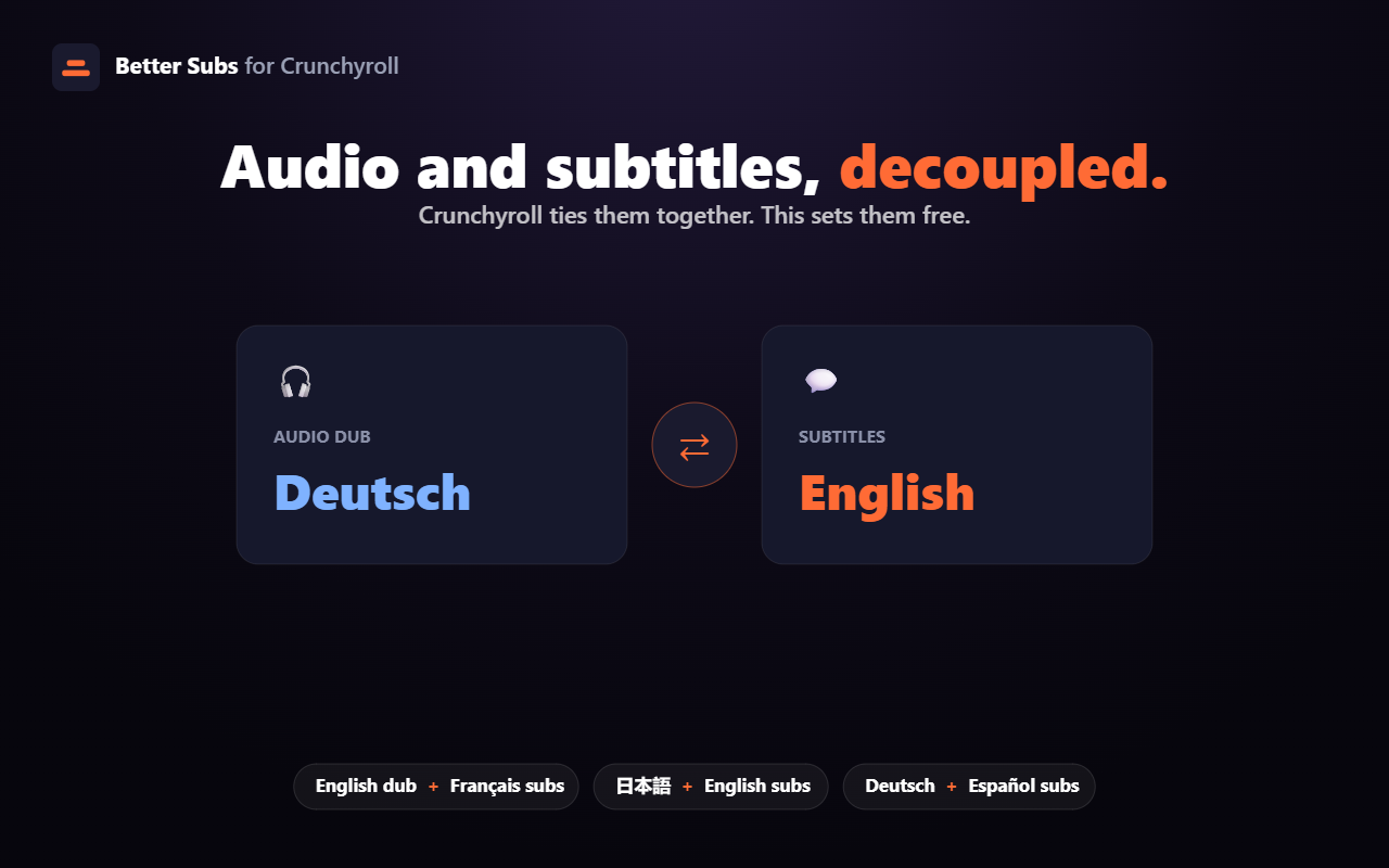 Better Subs for Crunchyroll - 截图 5