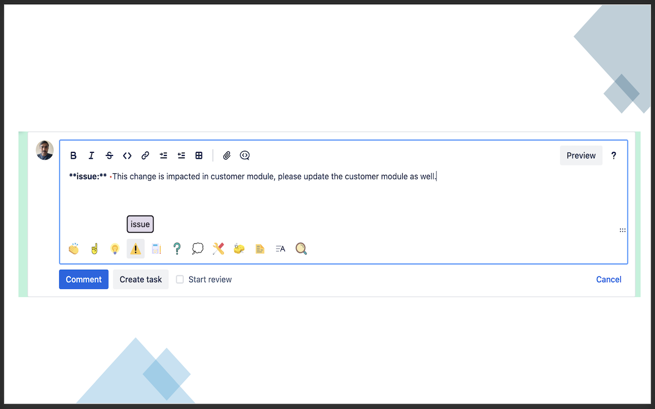 Bitbucket Conventional Comments Helper - 截图 2