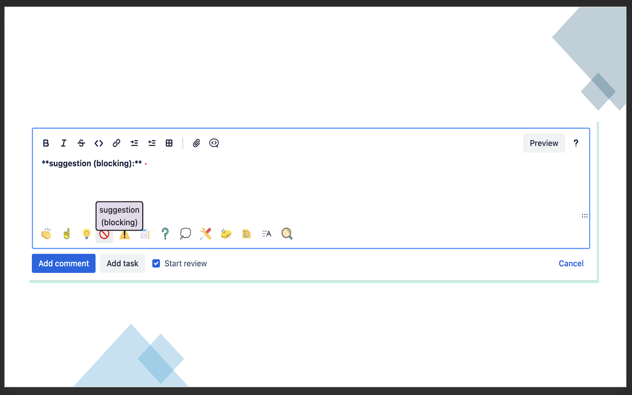 Bitbucket Conventional Comments Helper - 截图 3