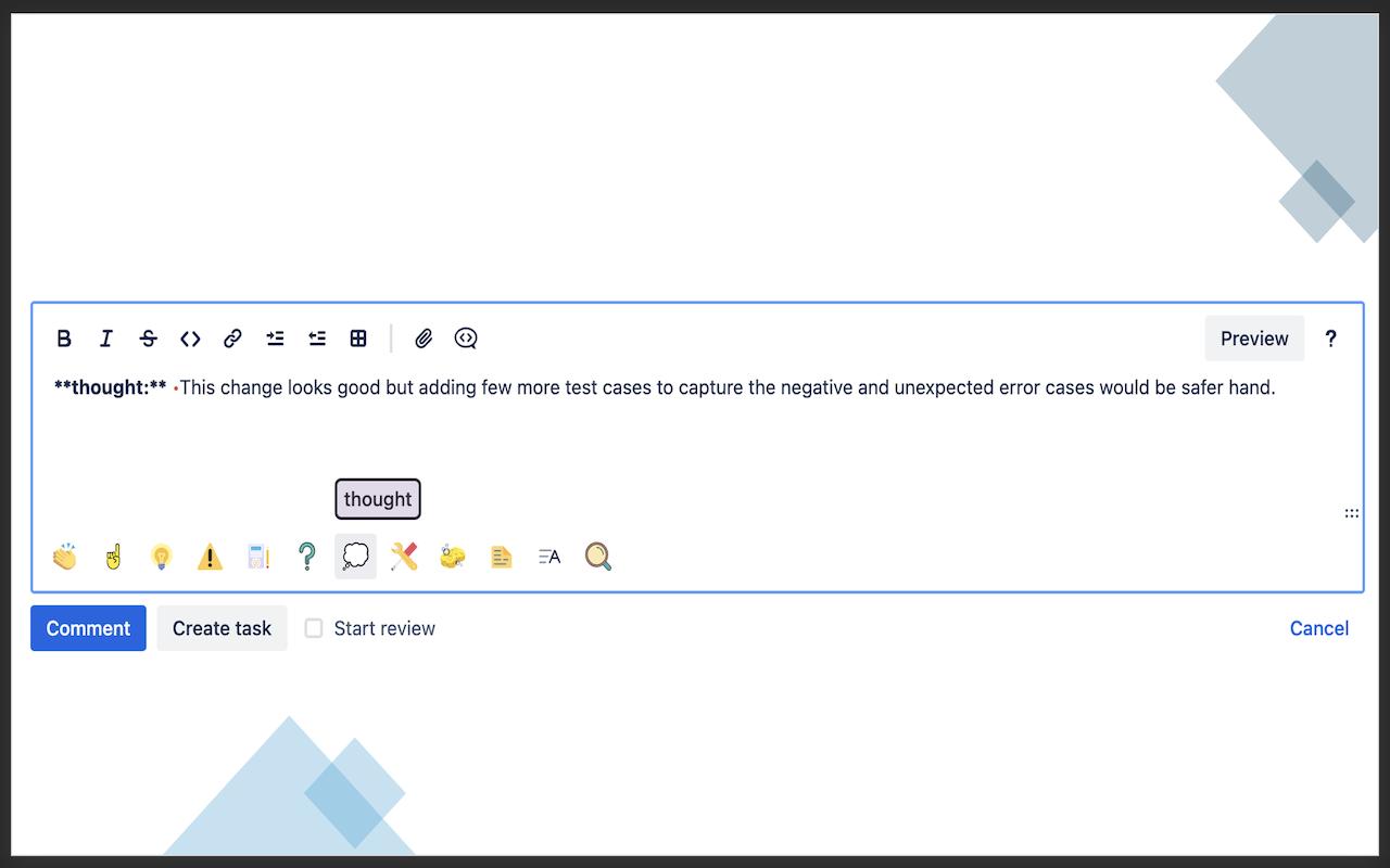 Bitbucket Conventional Comments Helper - 截图 5