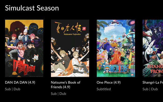 Better Browsing for Crunchyroll - 截图 1