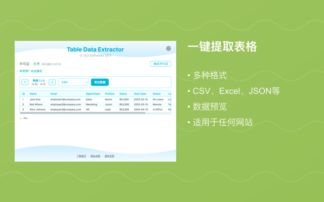 Table Data Extractor - 截图 1