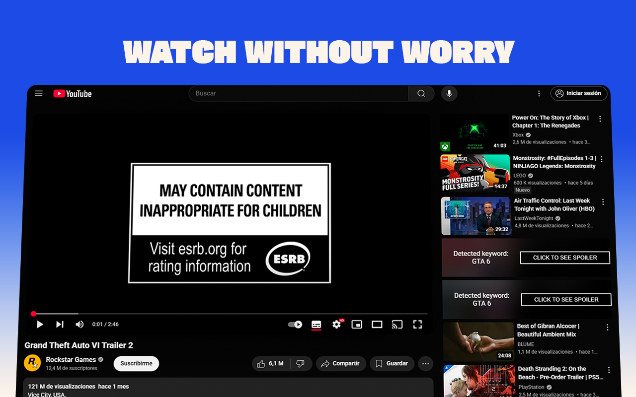 SpoilerSafe - Spoiler Blocker for YouTube & Twitter - 截图 1