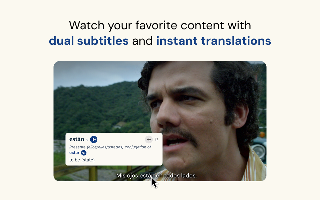 Practy: Dual Subtitles & Translator for YouTube, Netflix — Learn Languages - 截图 2