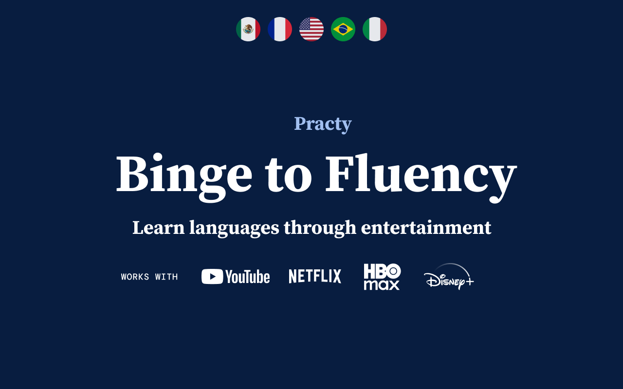 Practy: Dual Subtitles & Translator for YouTube, Netflix — Learn Languages - 截图 4
