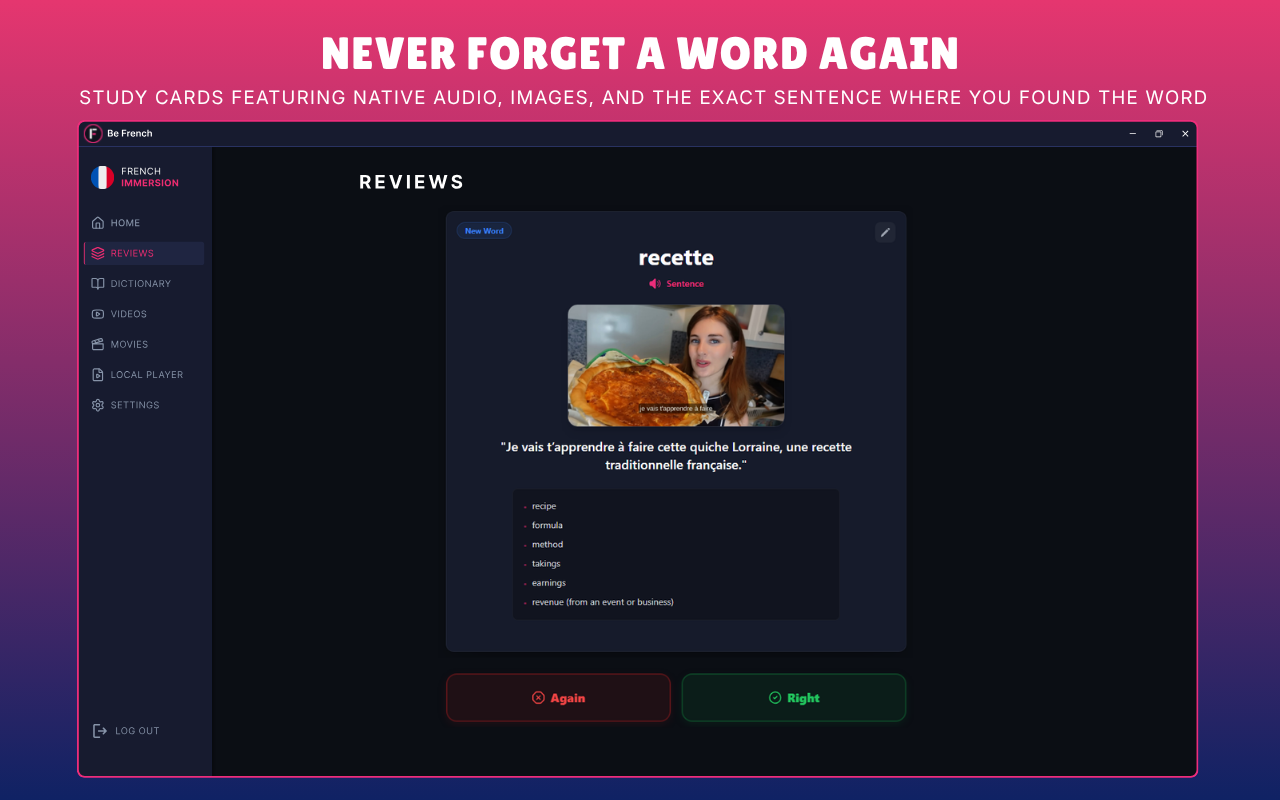 Be French - Learn French Through Immersion - 截图 1