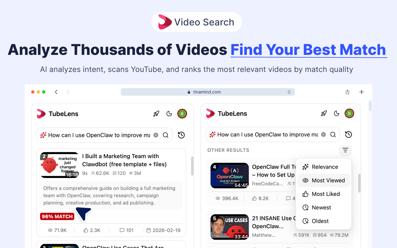 TubeLens - AI YouTube 摘要、思维导图、搜索与评论分析 - 截图 5