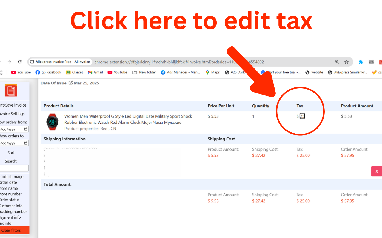 AliInvoice™️ - Get Aliexpress invoice & Receipt - 截图 1