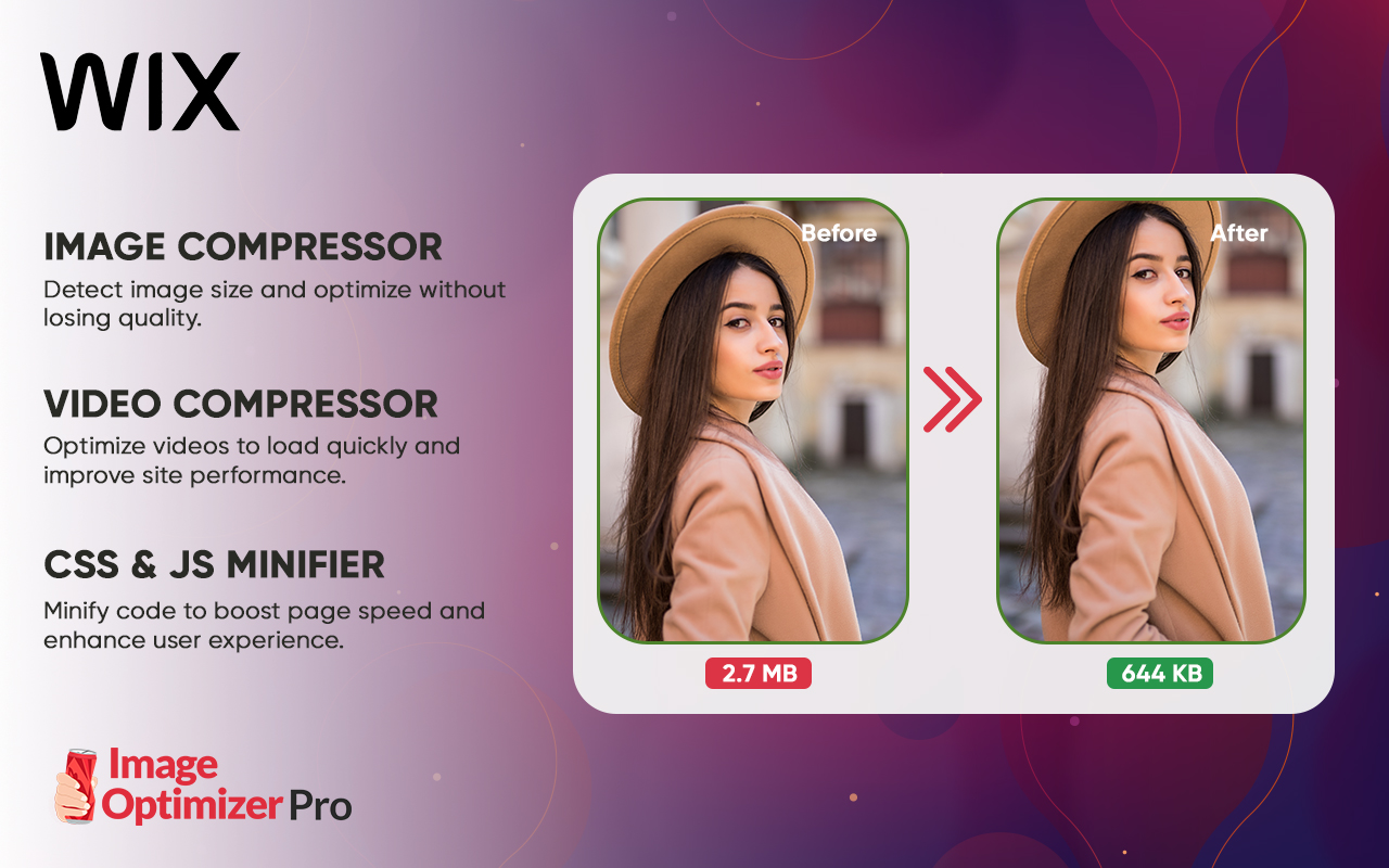 Wix Image Optimizer Pro - 截图 1