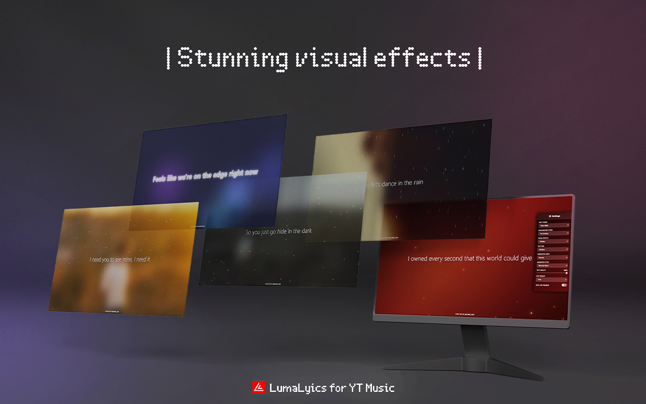 LumaLyrics – Real-Time Lyrics for YouTube Music, Karaoke Mode - 截图 2