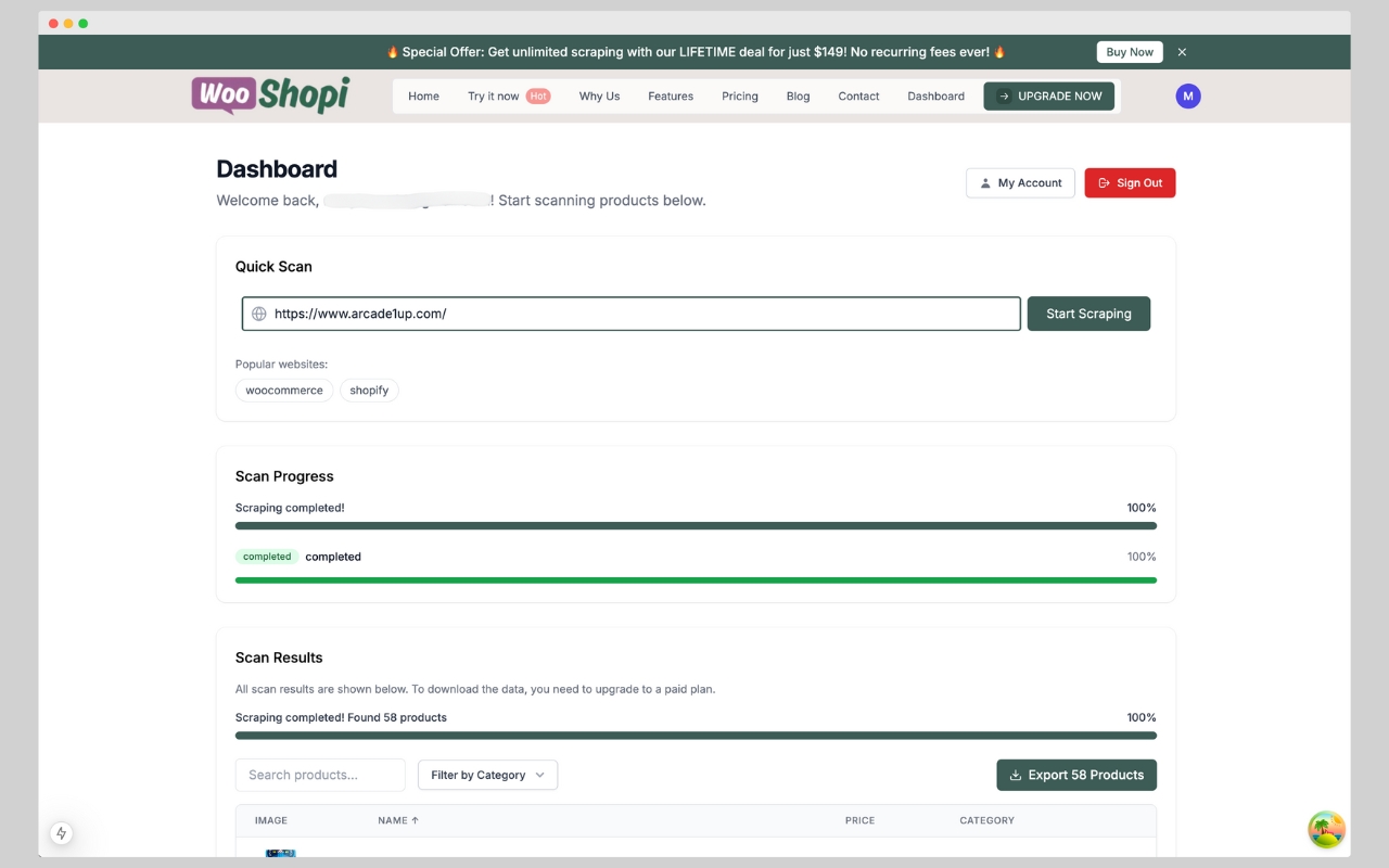 Product Scraper for WooCommerce & Shopify - 截图 1