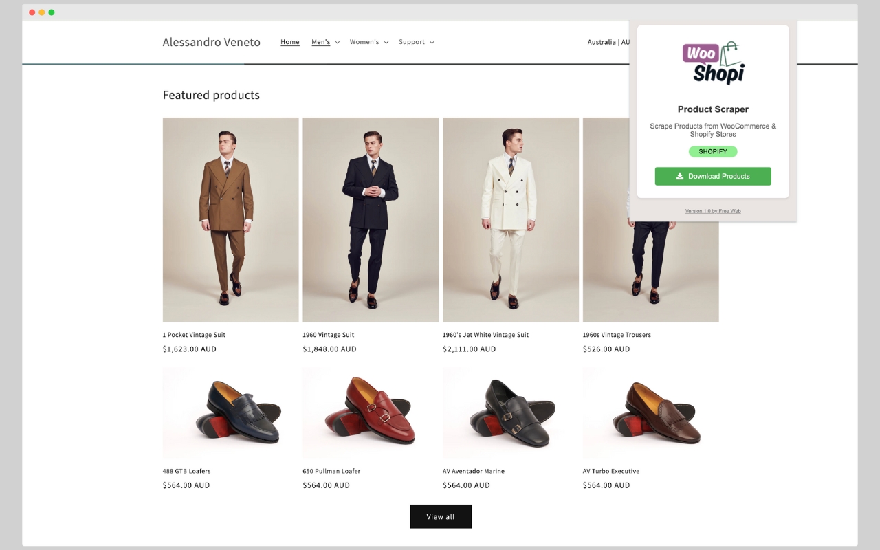 Product Scraper for WooCommerce & Shopify - 截图 2