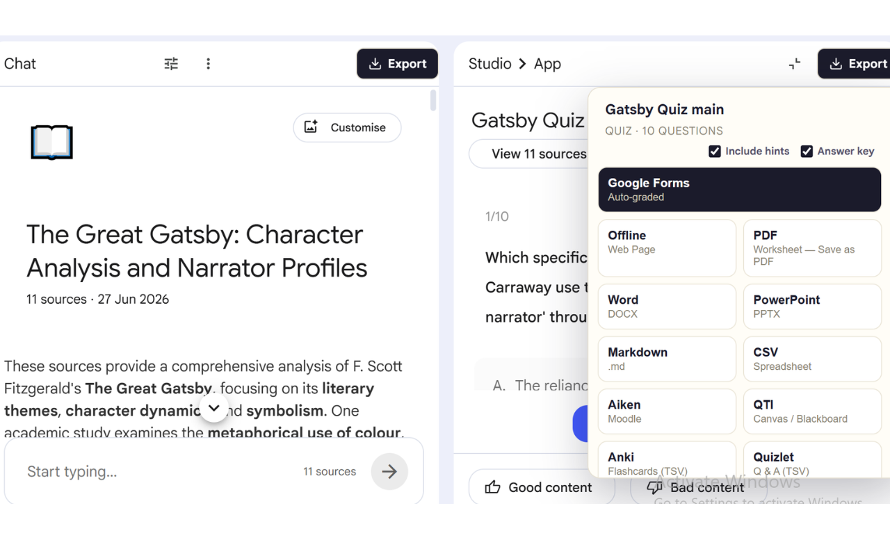 Super NotebookLM Exporter: PDF, Quiz & Flashcards - 截图 4