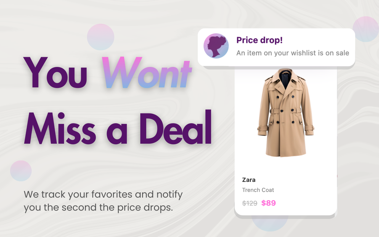 Wontsy - Universal Wishlist, Outfit Builder & Price Alerts - 截图 2