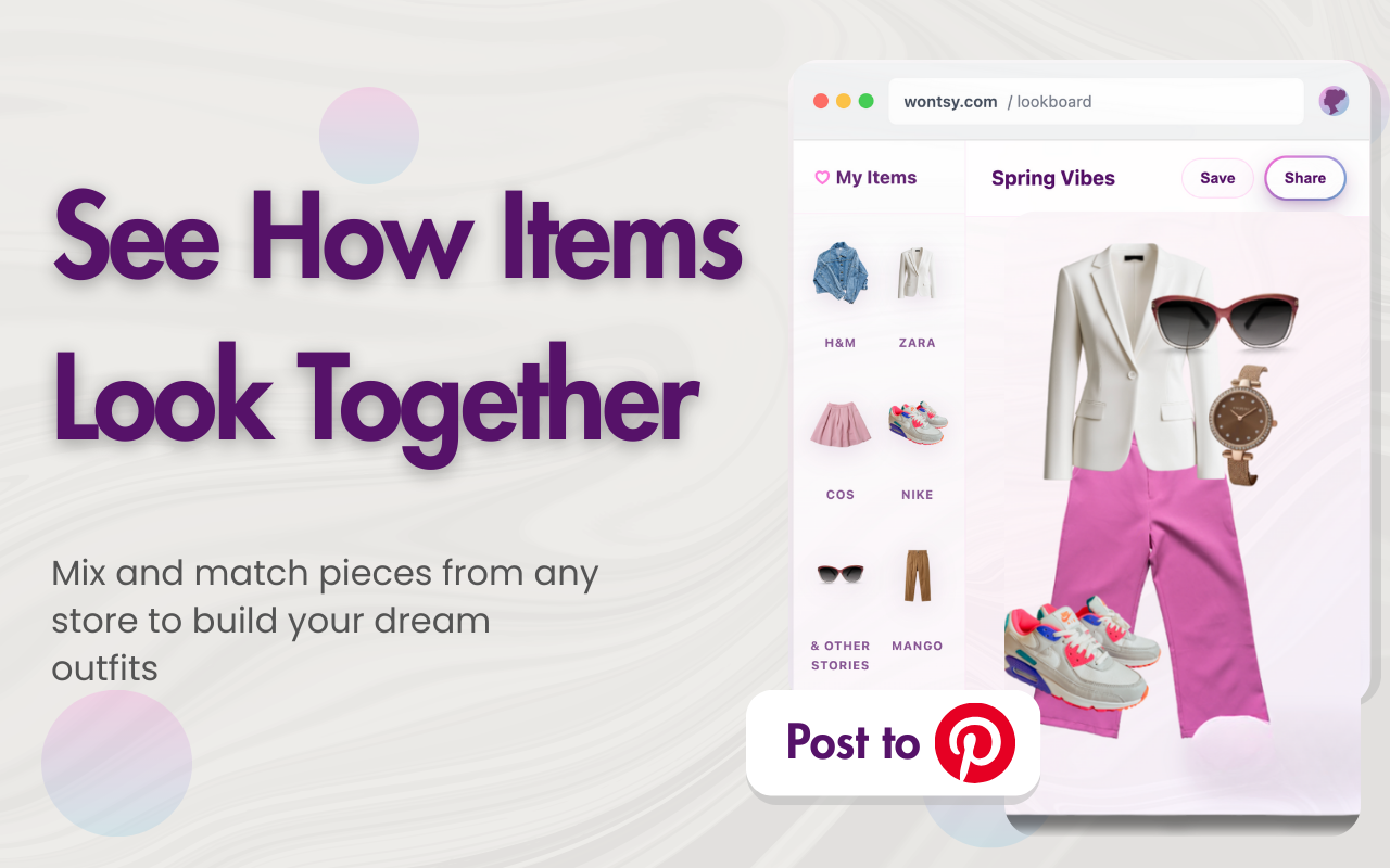 Wontsy - Universal Wishlist, Outfit Builder & Price Alerts - 截图 5