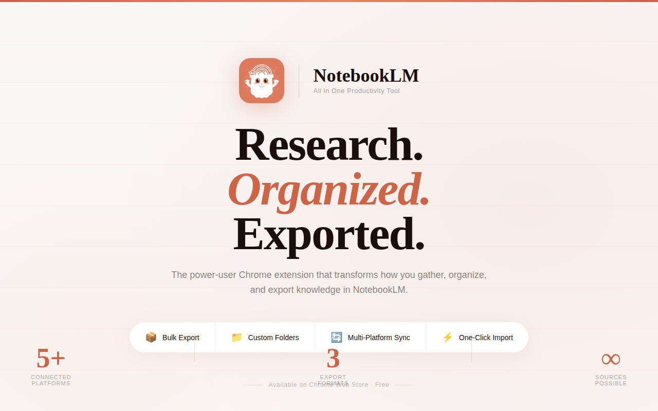 NotebookLM : 多合一生产力工具 - 截图 3