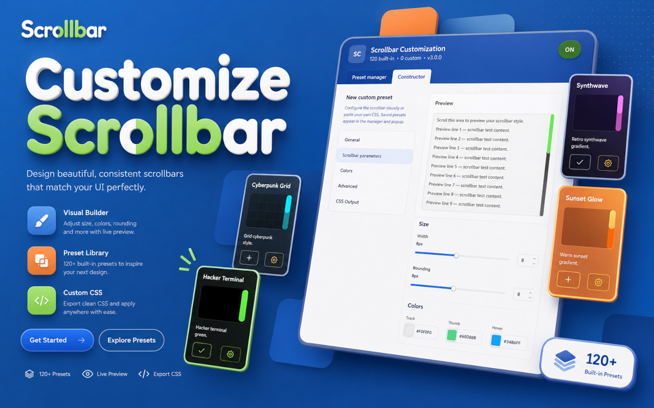 自定义滚动条 - Custom Scrollbar - 截图 2