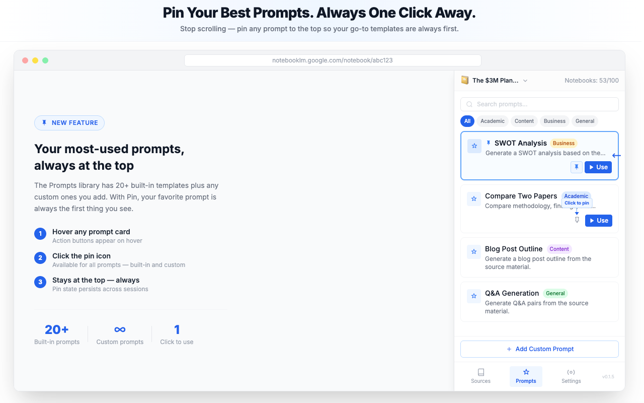 NotebookLM Hub - Import, Sync & Export - 截图 4