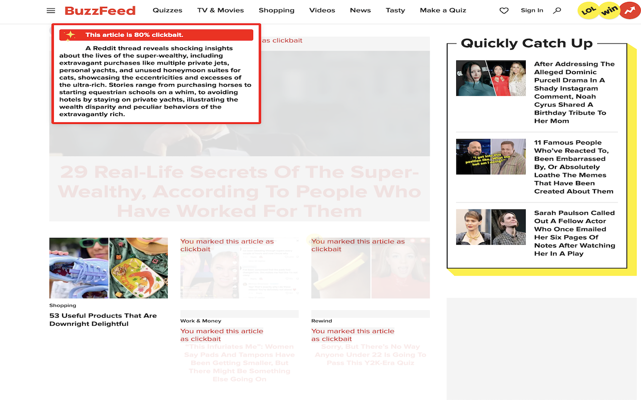 ClickBait Blocker - 截图 3