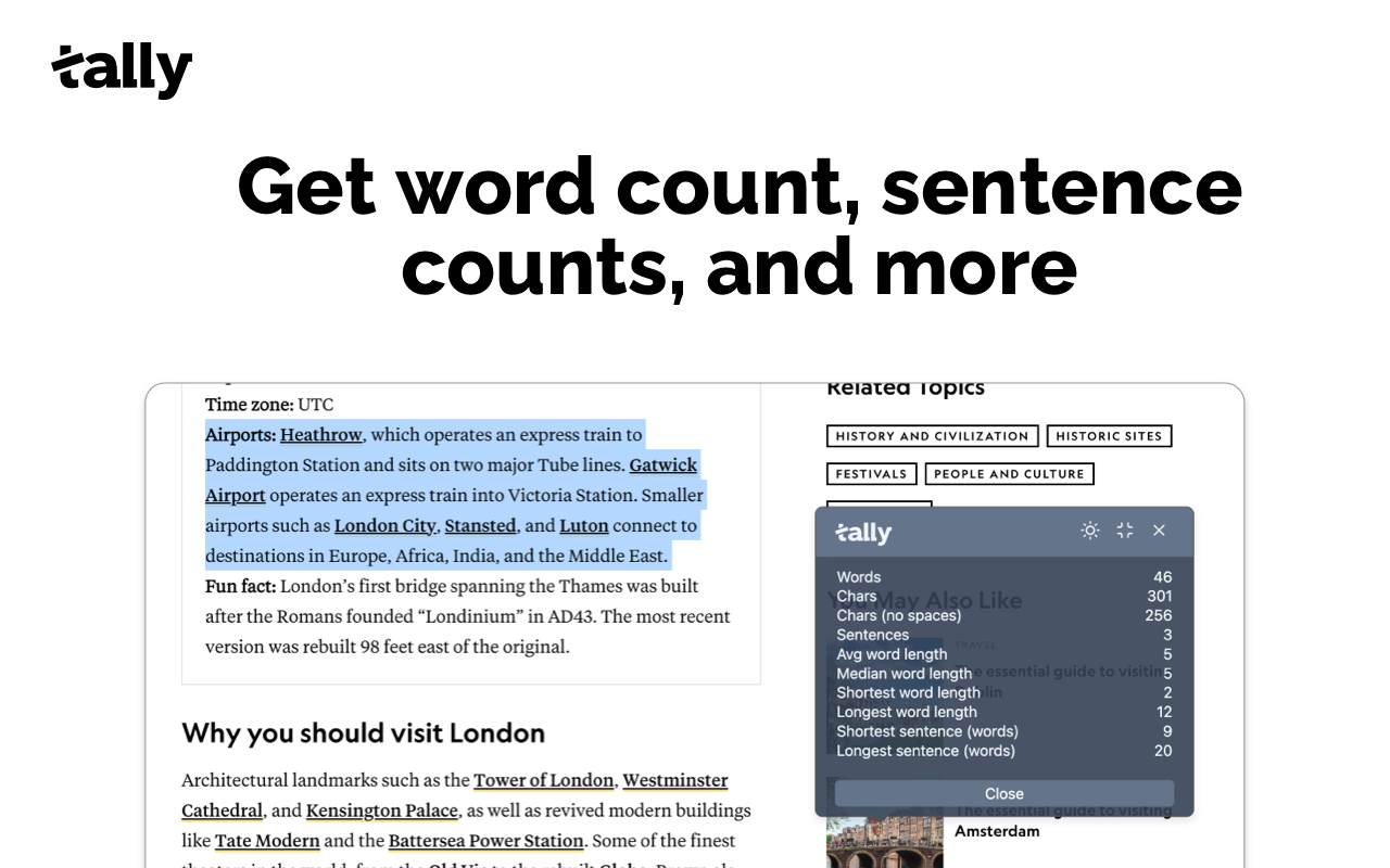 Word Counter (Tally) - 截图 4