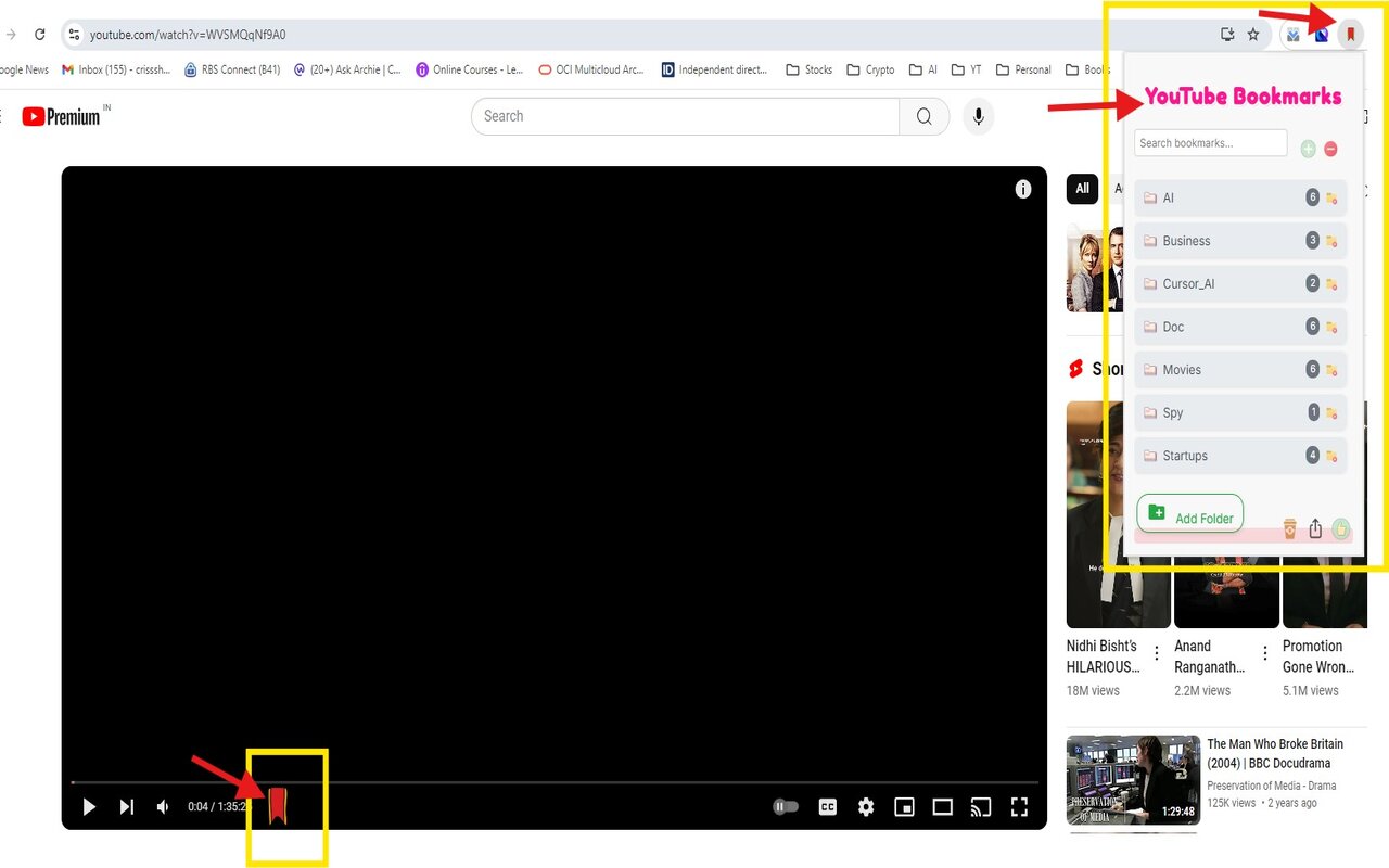 YouTube Bookmarks - 截图 2