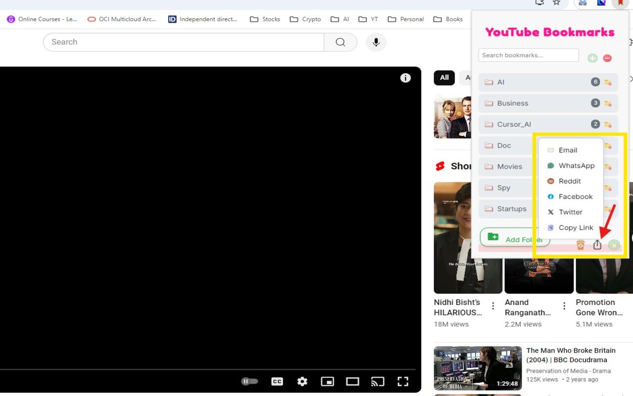 YouTube Bookmarks - 截图 3