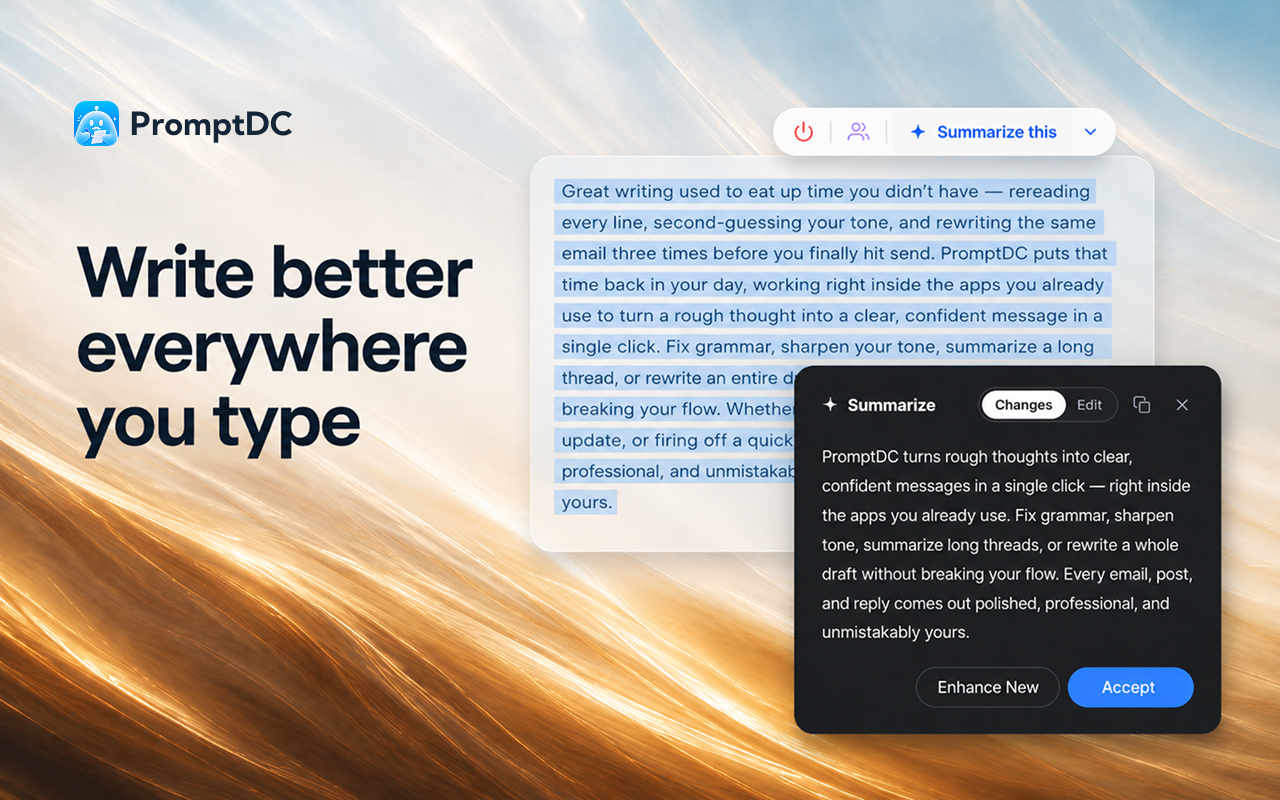 PromptDC – AI Prompt & Writing Assistant - 截图 5