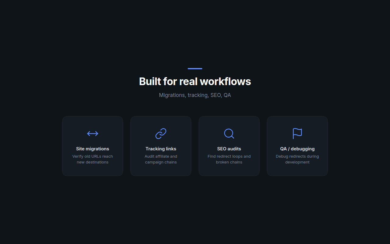 Redirect Inspector — Link & Redirect Checker - 截图 3