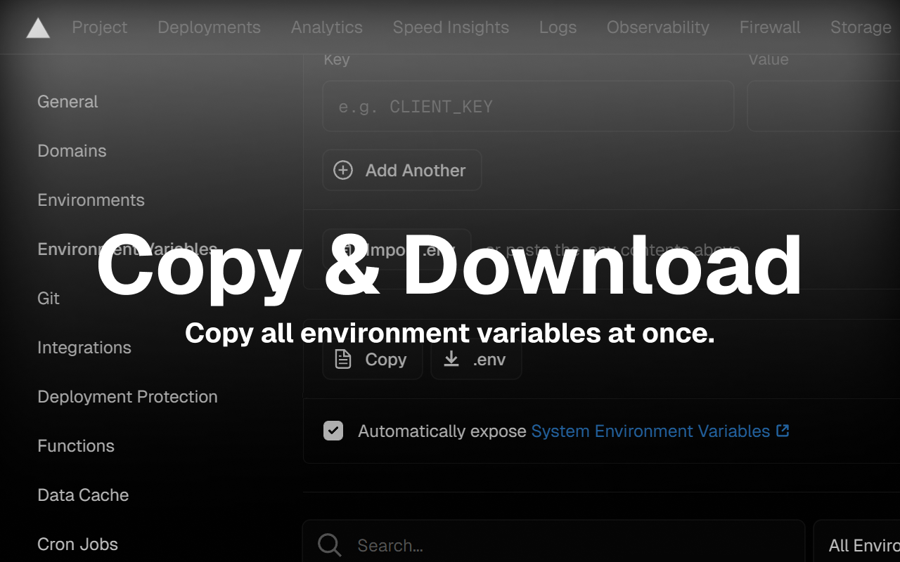 Vercel Env Variables - 截图 2