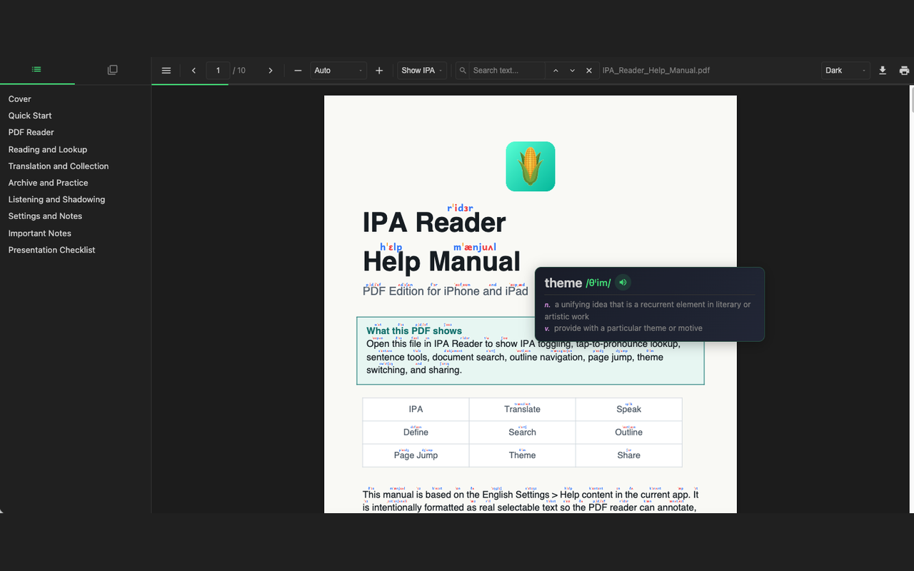 IPA Reader - 截图 2