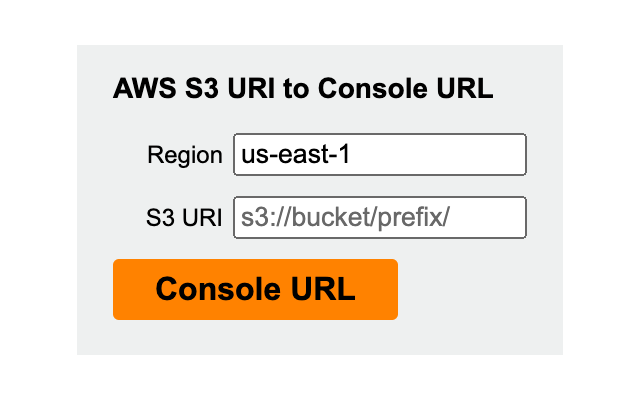 AWS S3 URI to Console URL - 截图 1