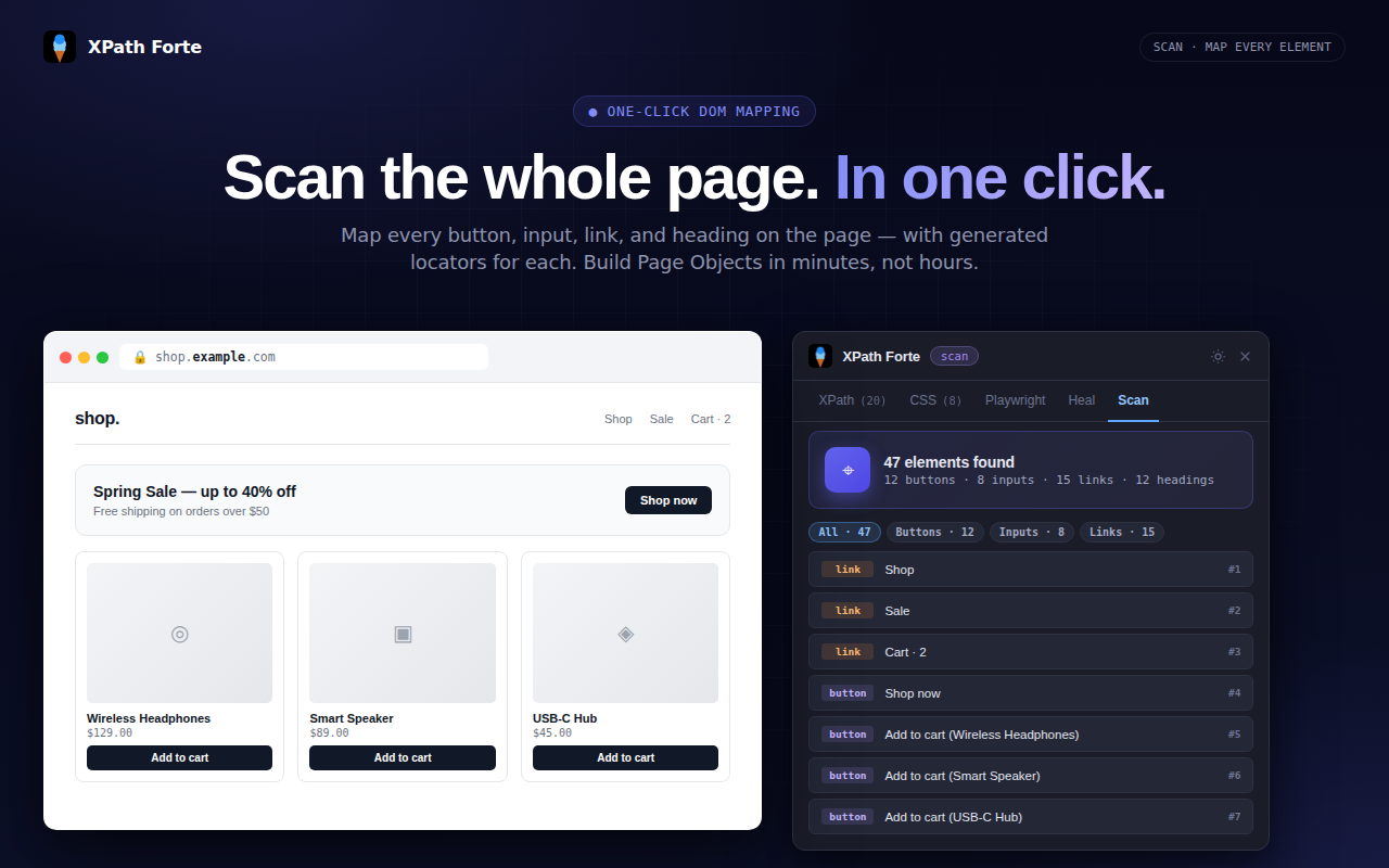 XPath Finder & CSS Selector Generator – XPath Forte - 截图 4