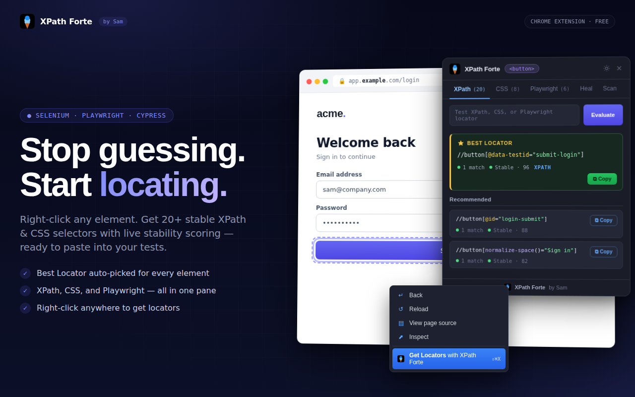 XPath Finder & CSS Selector Generator – XPath Forte - 截图 5